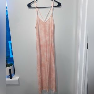 Aerie Floor length pink sundress